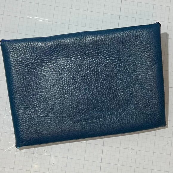 Coach (Re)Loved Remade Colorblock Pouch Clutch Purse Bag in Blue Colorway - Picture 2 of 6